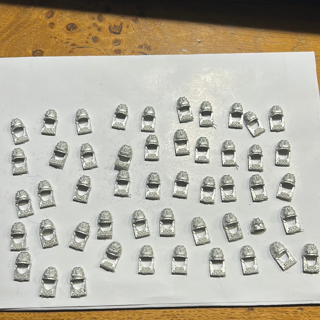 Warhammer 40m space marines black templars 50 x shoulder pads metal