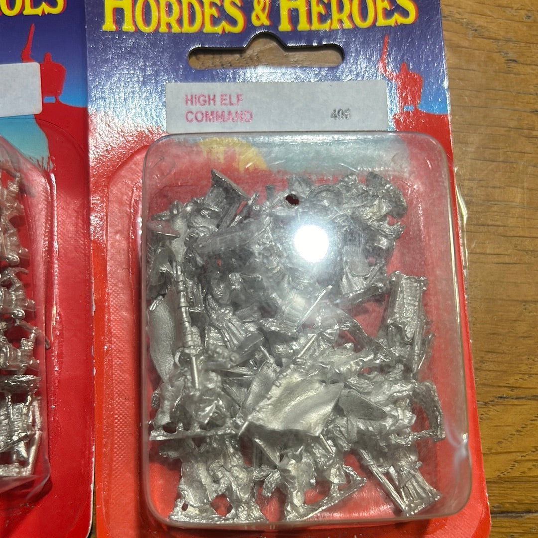 Warmaster Proxy high elf Hordes and Heroes blisters x3 high elf archers (x2) and high elf command