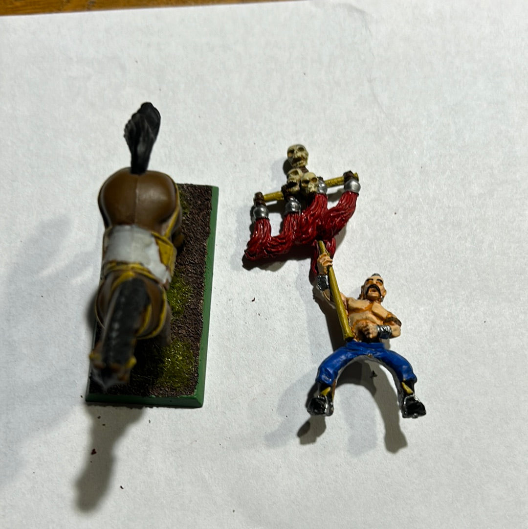 Warhammer Fantasy Old World Mounted Ungol Horse archer standard bearer
