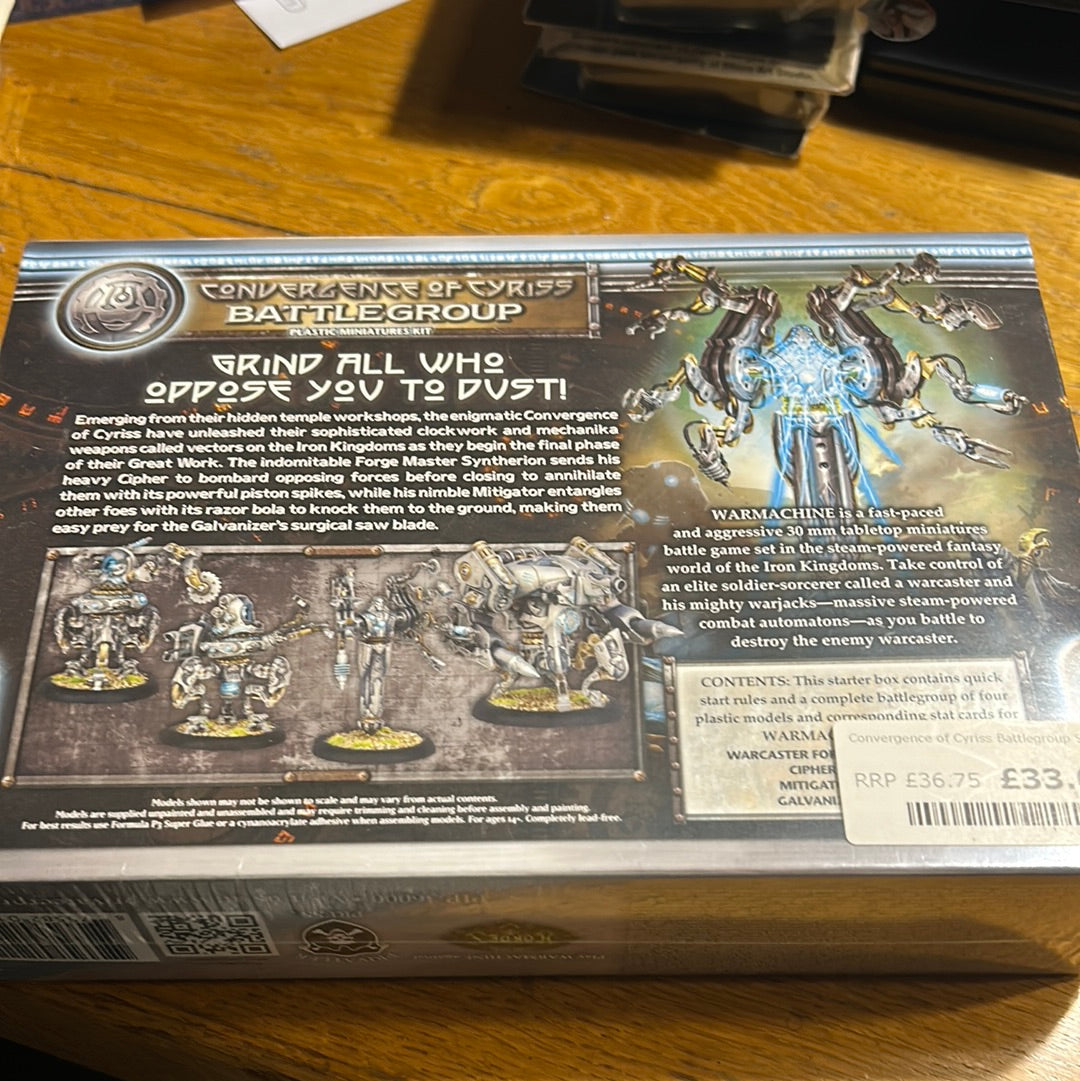 Warmachine Convergence of Cyriss Battlegroup Hordes Privateer Press