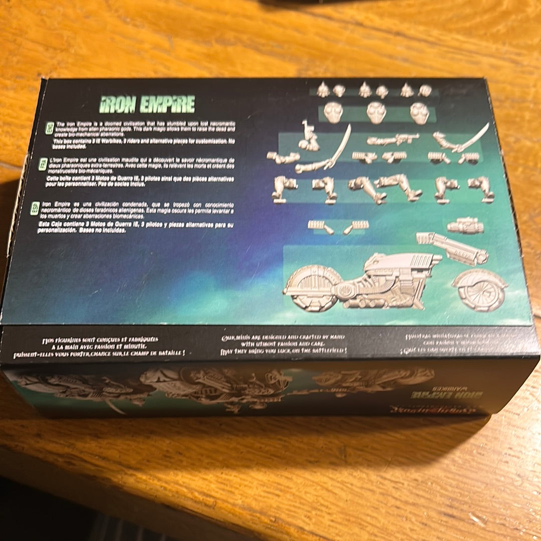 Raging Heroes Iron Empire Warbikes opened box unassembled