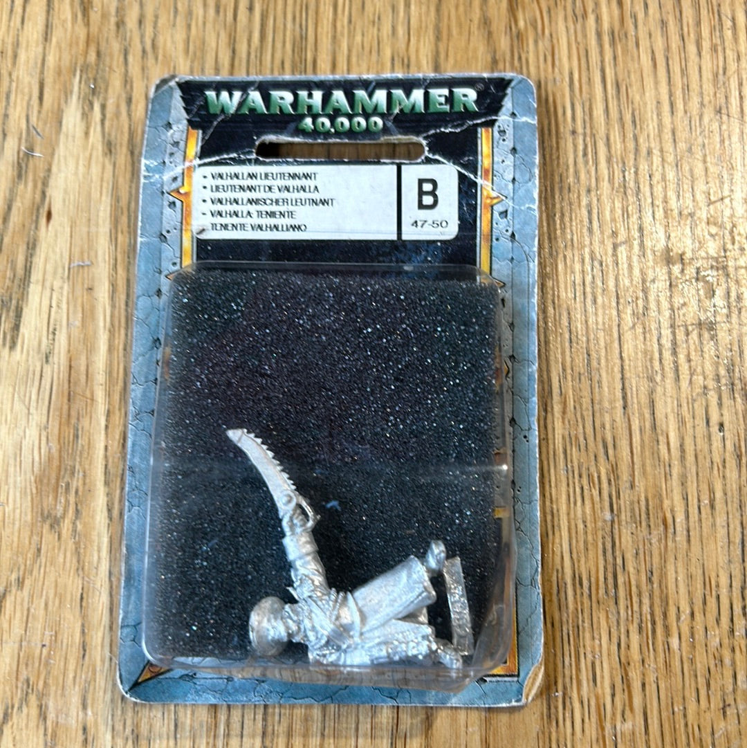 Metal Valhallan Lieutenant Commander Imperial Guard - Warhammer 40K SEALED blister