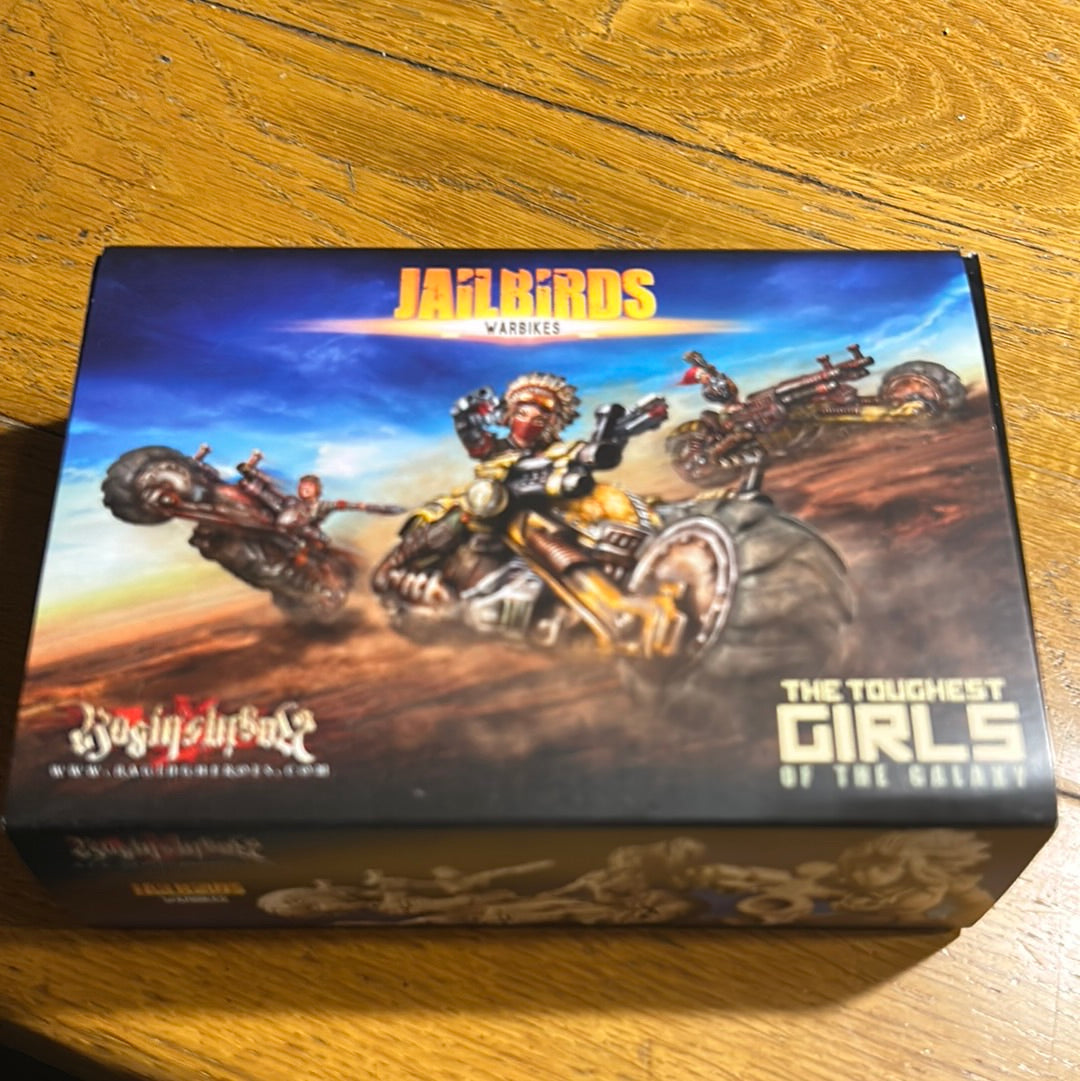 Raging Heroes Jail Birds Warbikes opened box unassembled