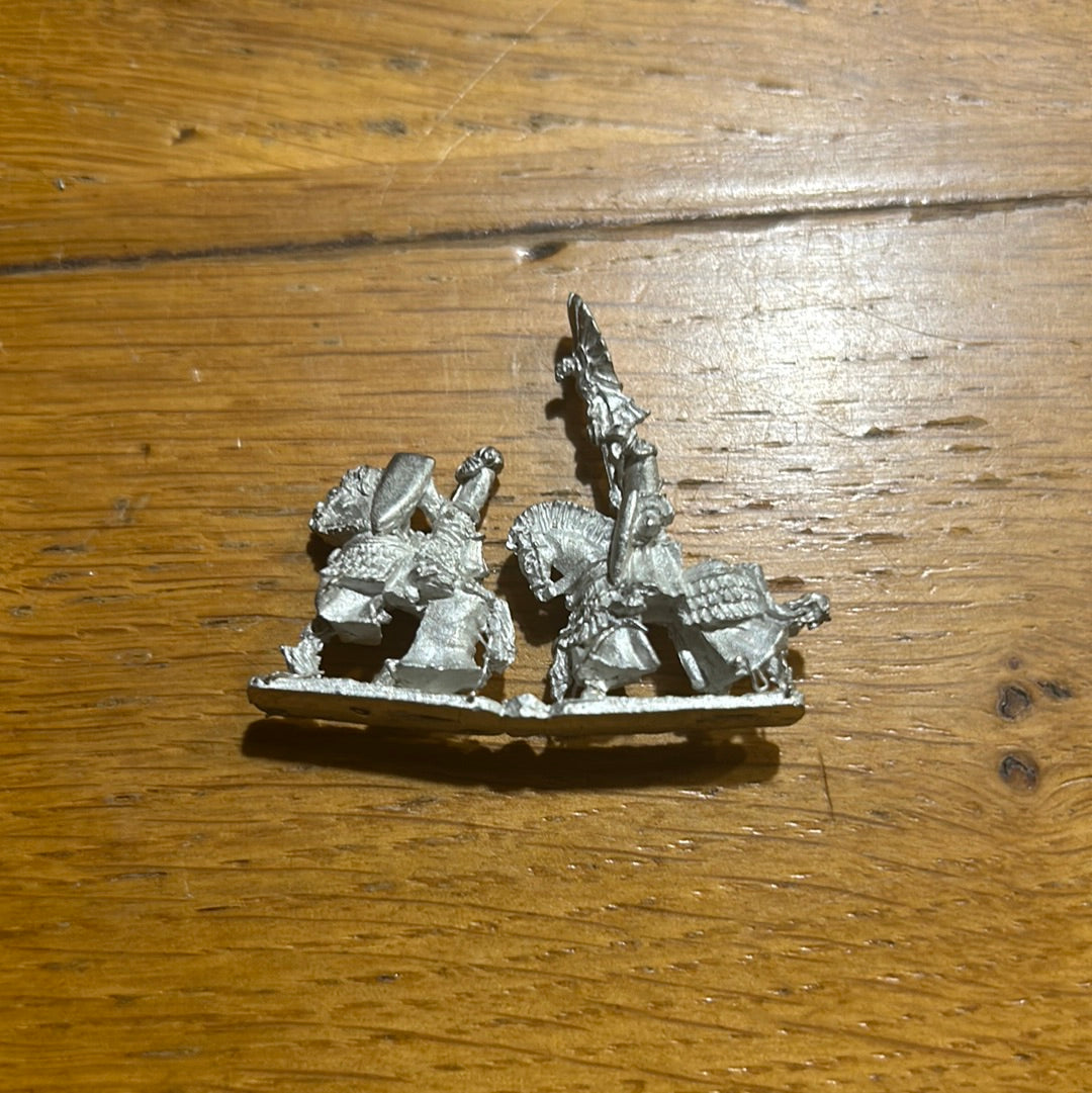 Warmaster High Elf Battle Standard and hero Mounted
