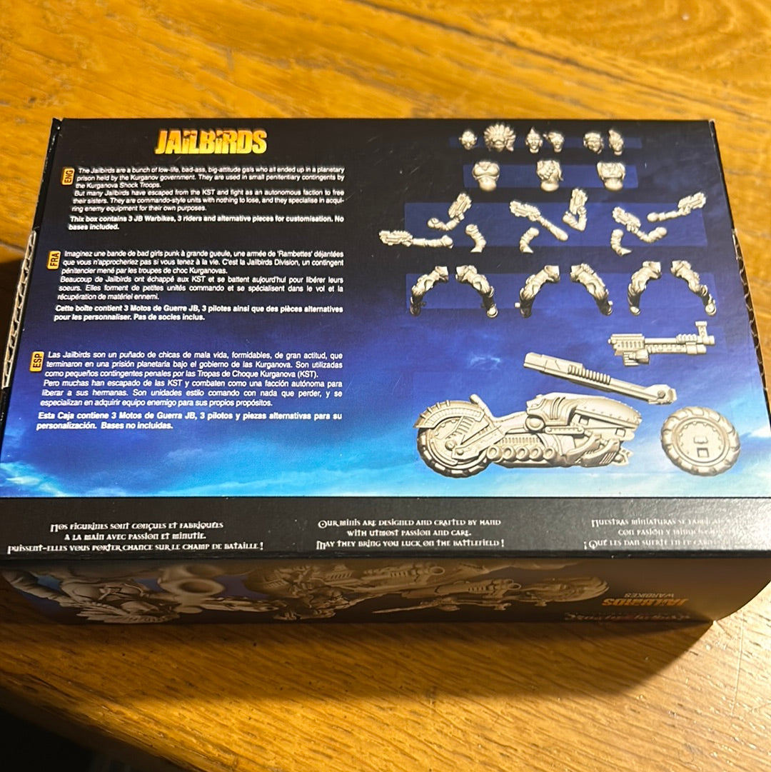 Raging Heroes Jail Birds Warbikes opened box unassembled