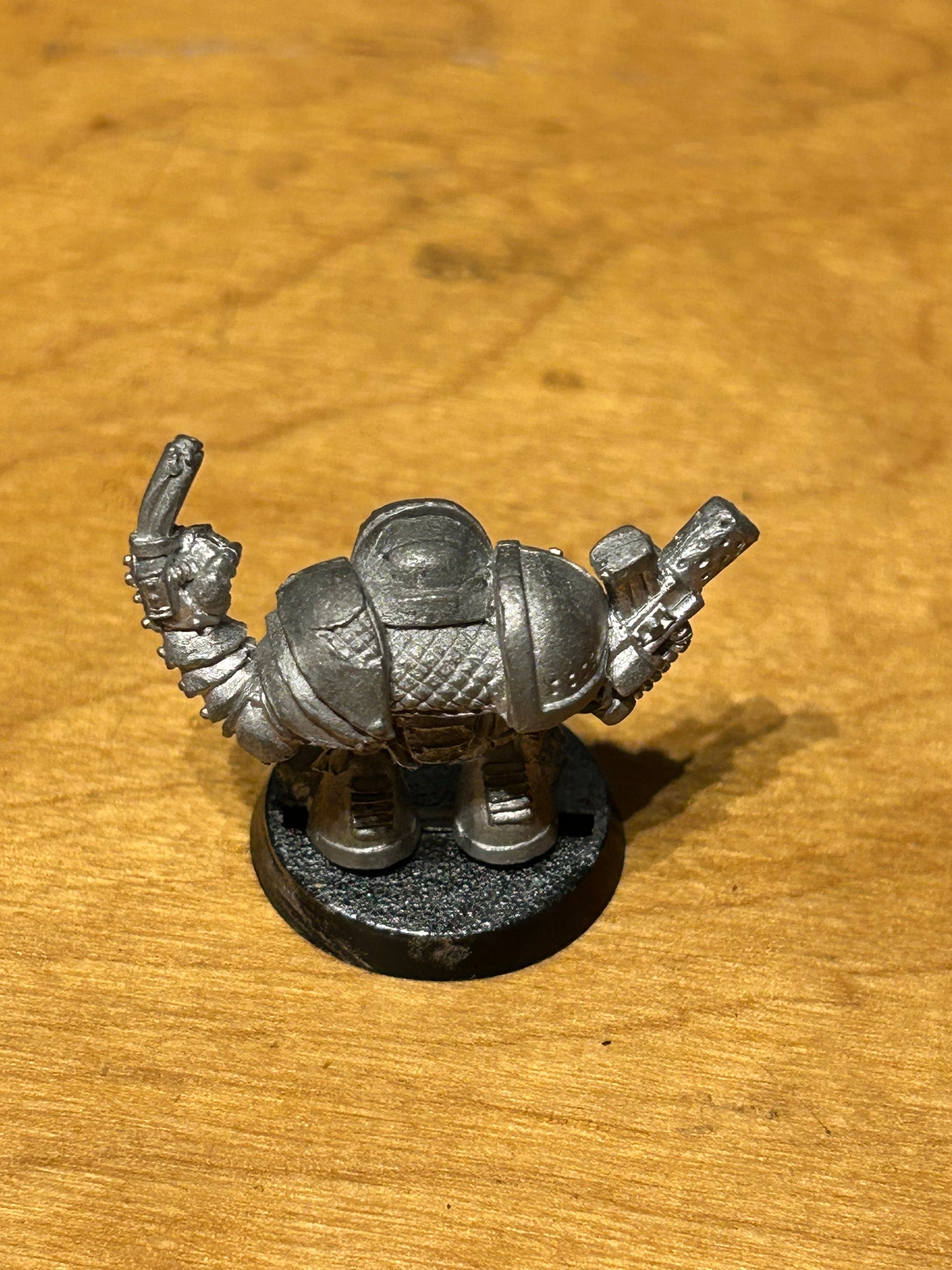 Space Ork Nob Boss Heavy Armour Bionik Eye Rogue Trader Citadel Metal Orks
