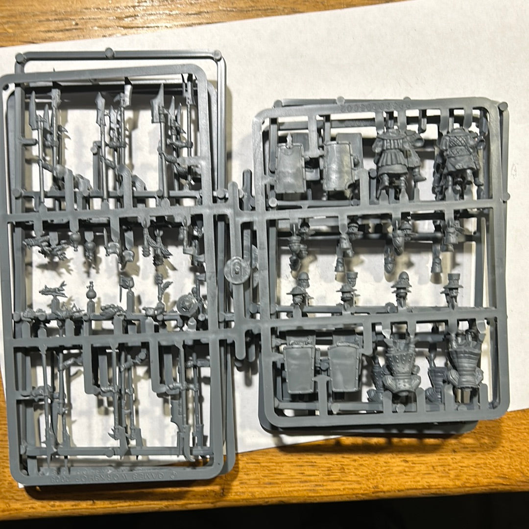 Warhammer Fantasy/Old World (from the new army box) Bretonnian men at arms x16 including stands (no command)