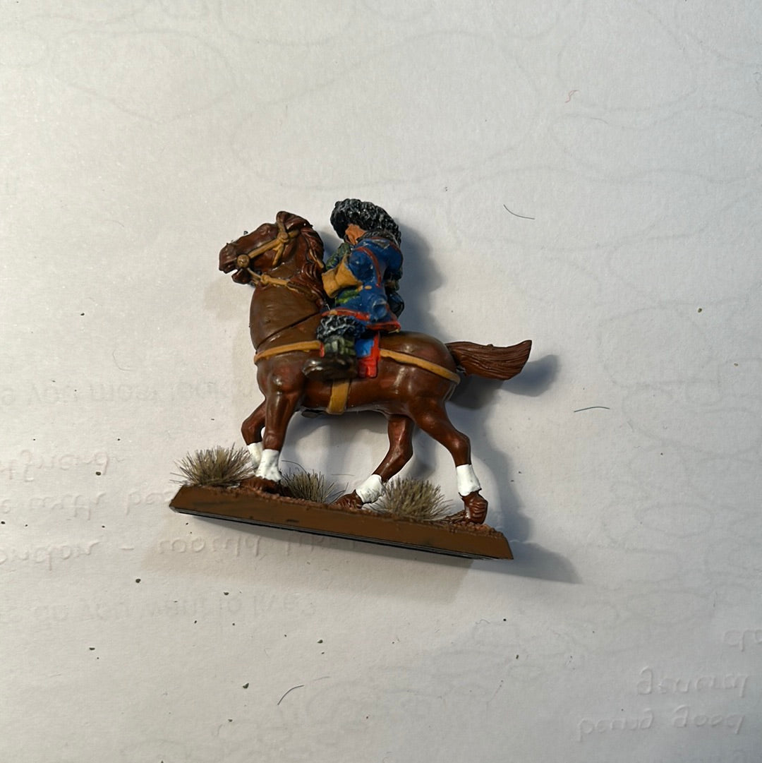 Warhammer 40k Imperial Guard Attilan Rough rider missing lance arm and has replacement plastic imperial guard bolt pistol arm