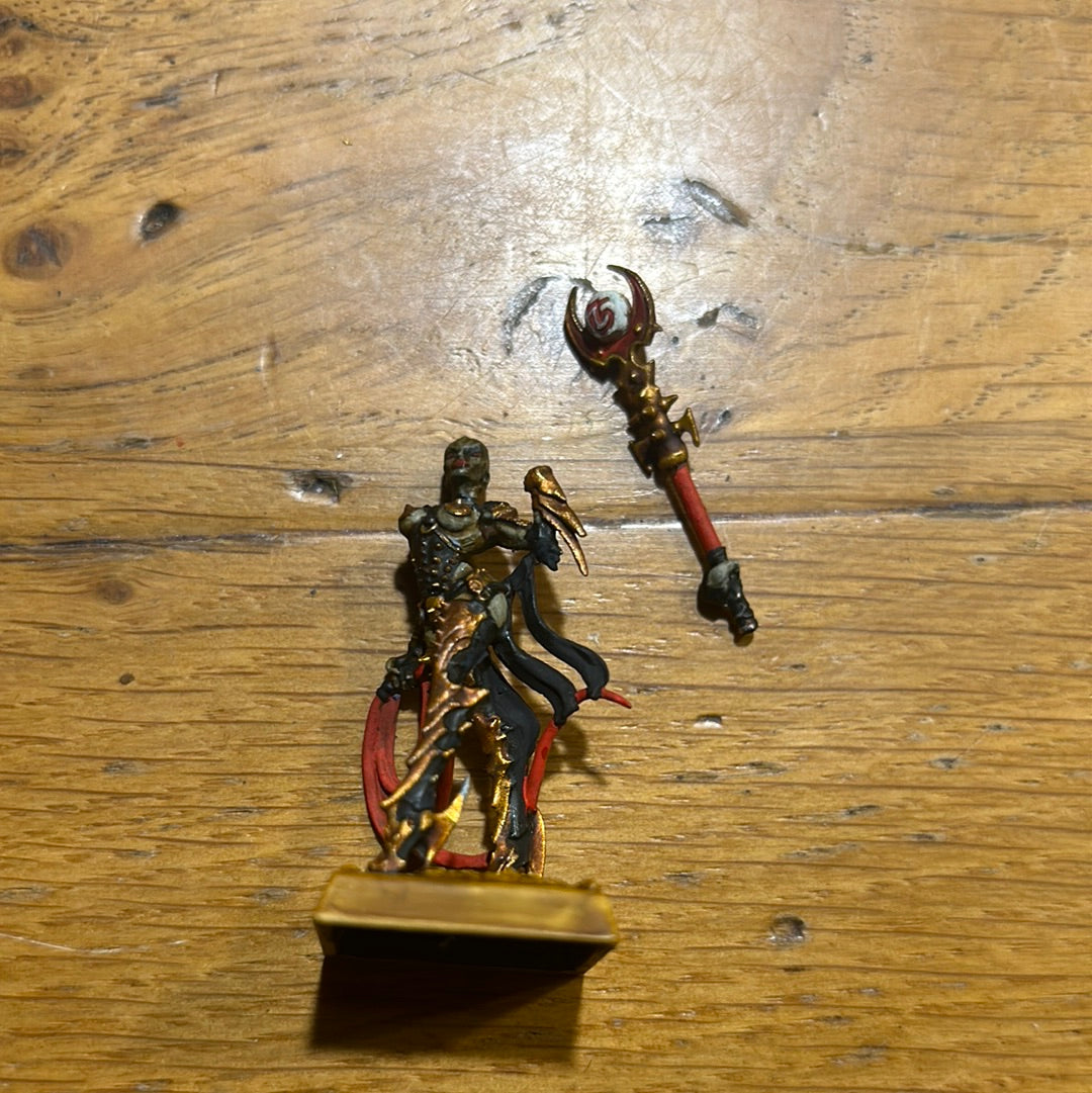 Warhammer fantasy slaanesh-style (not sure if she’s a real GW mini or a proxy) character