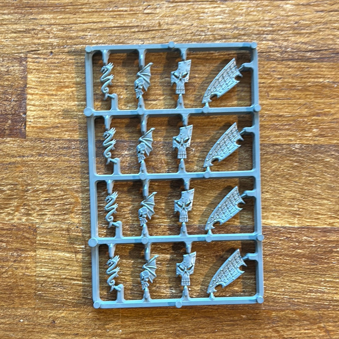 Warhammer fantasy dark elf shield Sprue (6 available, price is per Sprue)