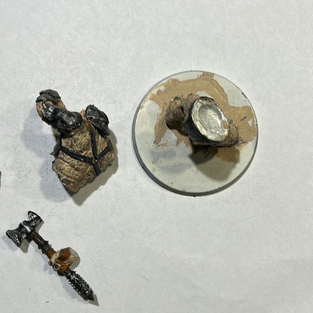 Lord of the Rings Mordor Troll with battle armour metal
