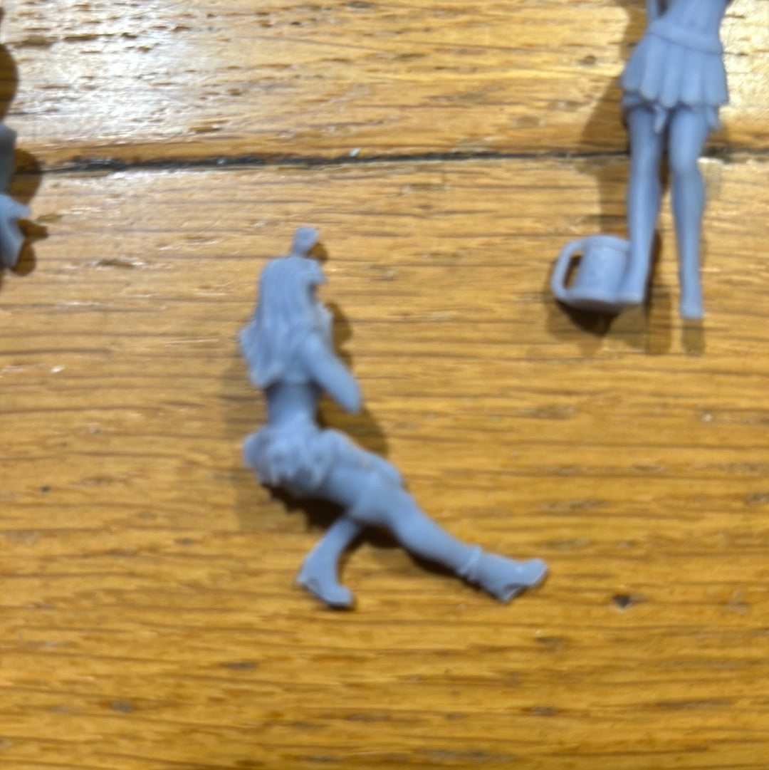 Bloodbowl proxy cheerleaders or fans 3-d printed