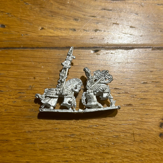 Warmaster High Elf Battle Standard and hero Mounted