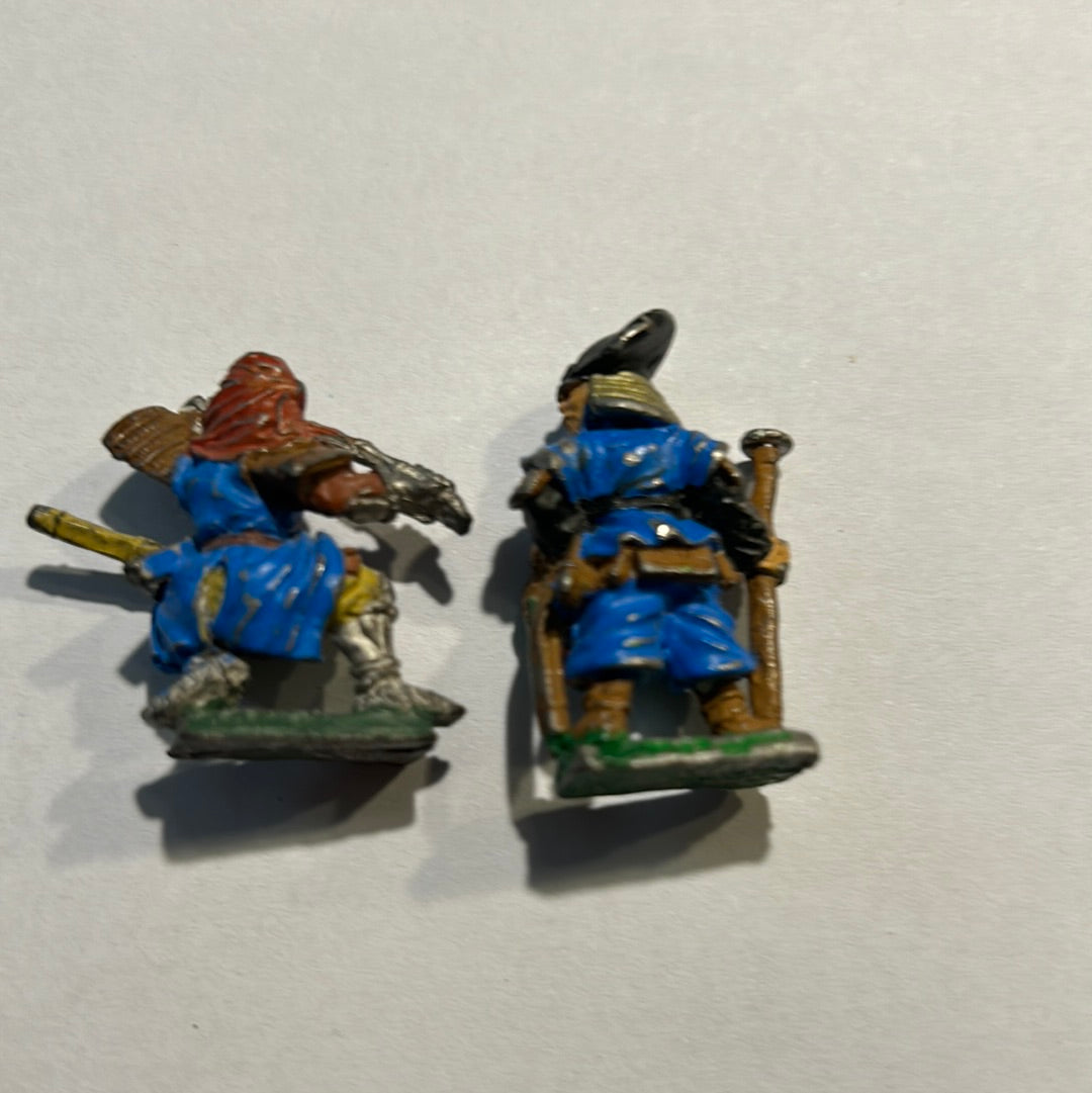 Warhammer Fantasy Nippon Two samurais with broken weapons C05 Oriental Heroes