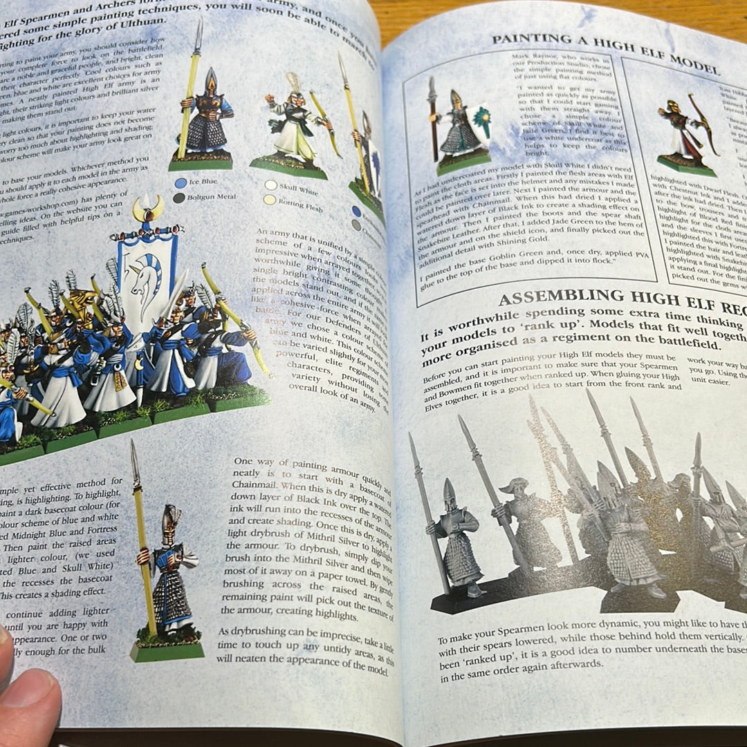 High Elves Army Rule Book Warhammer Fantasy Battle 6th Edition Games Workshop