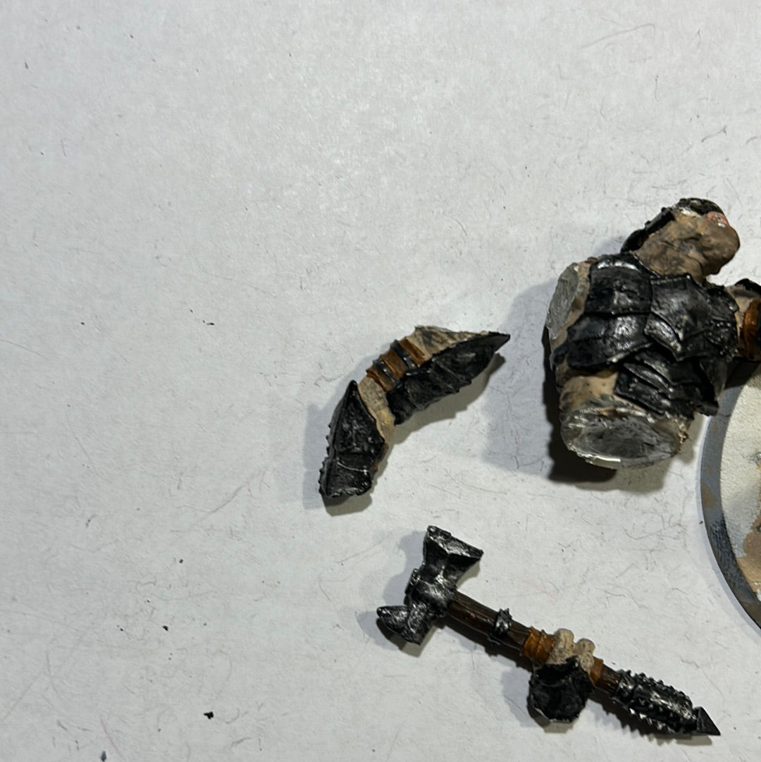 Lord of the Rings Mordor Troll with battle armour metal