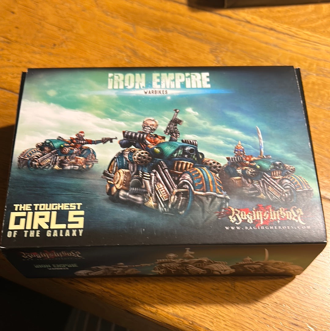Raging Heroes Iron Empire Warbikes opened box unassembled