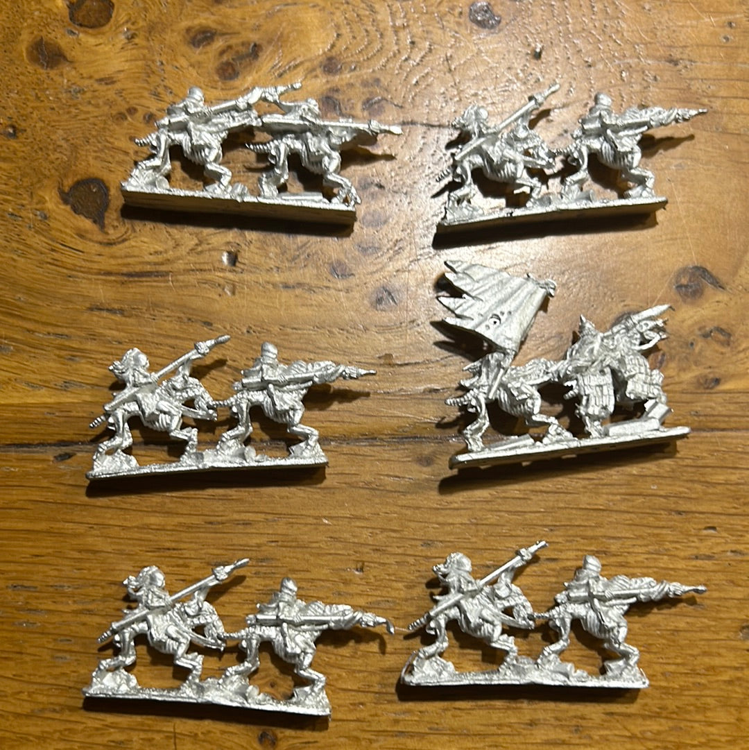 Warmaster Undead Black Knights x3 bases (6 rows, 5 normal and 1 command) I’ll include bases