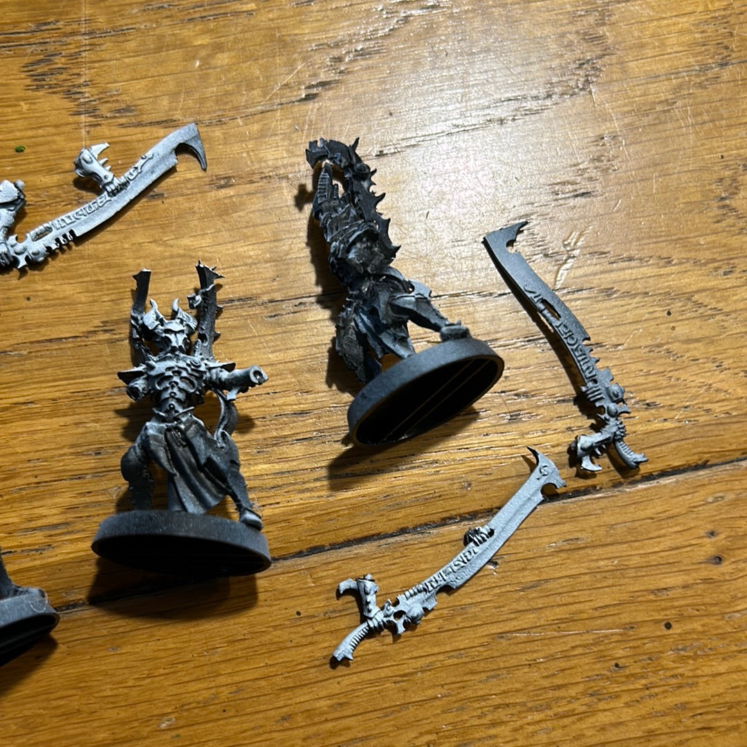 Warhammer 40k Dark Eldar / Drukhari Incubi finecast x5