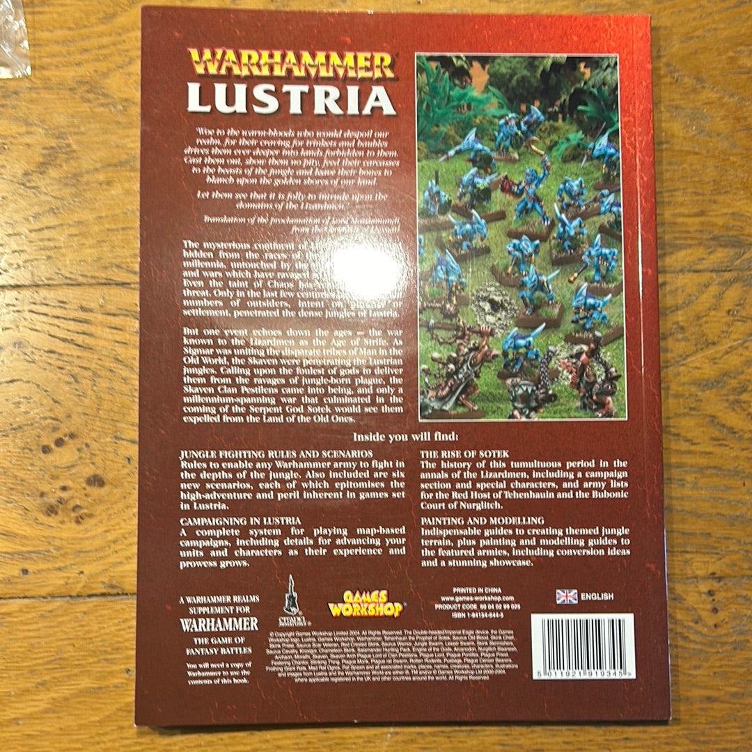Warhammer Lustria Book. Fantasy Great Condition