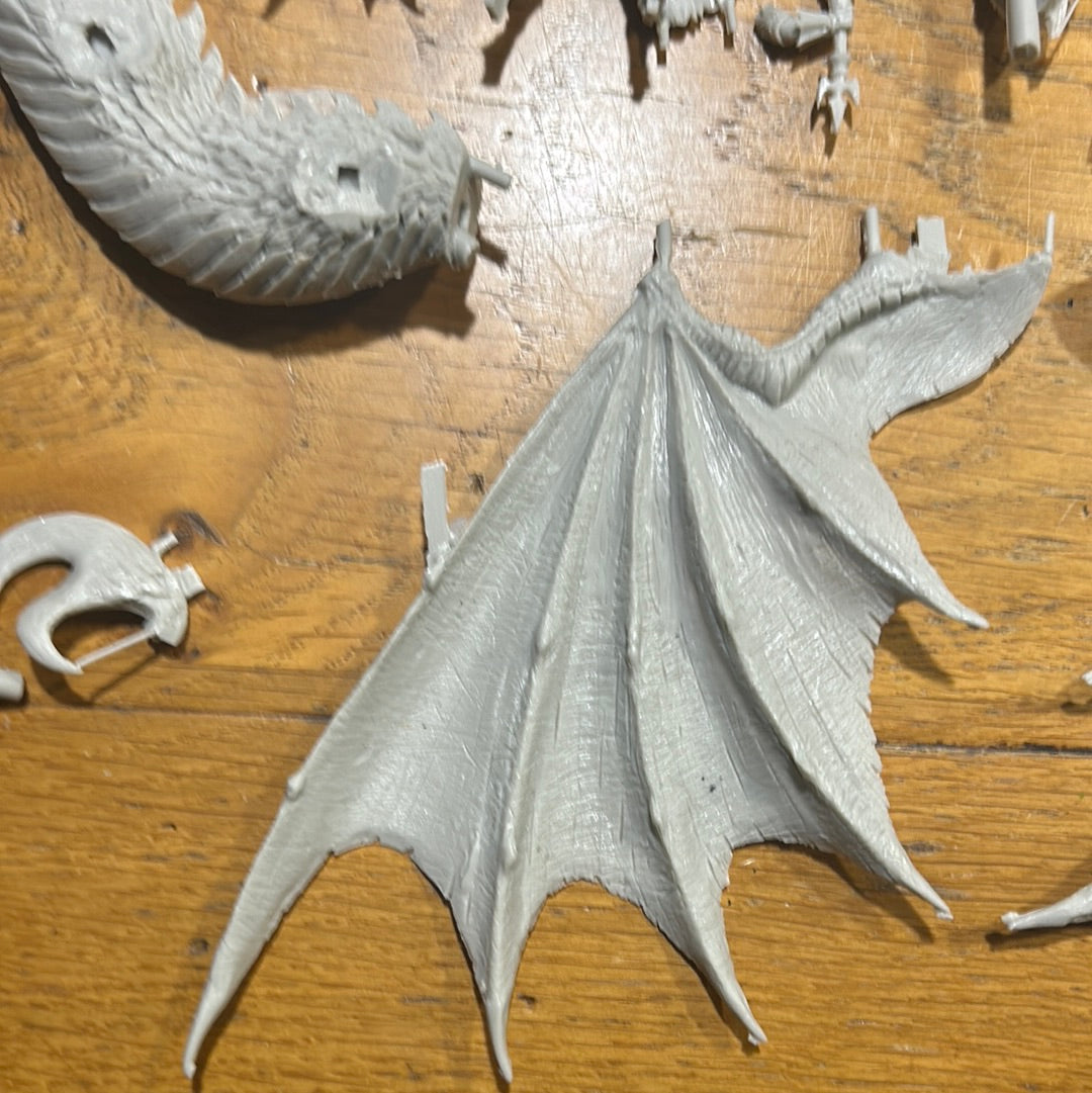 Warhammer Fantasy Proxy Mierce Miniatures Resin Dark Elf Lord on Dragon OOP