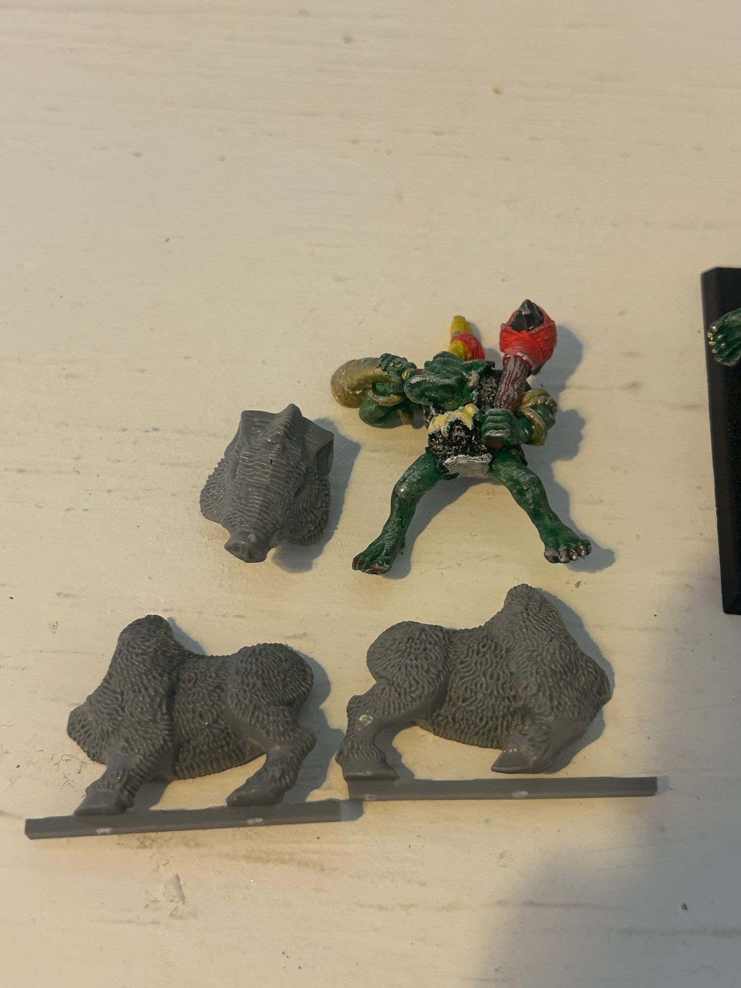 Warhammer Fantasy Battles Old World Savage Orc Boar Boy musician Games Workshop (I will include a base)