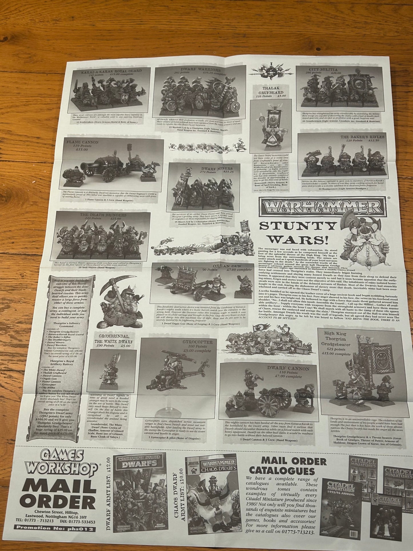 Games workshop mail order flyer 13 (great condition)