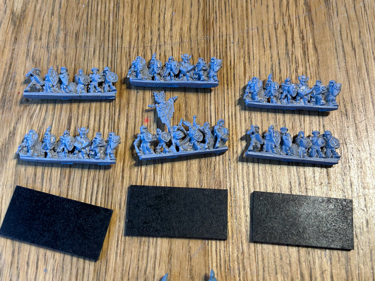 Vampire Counts Grave guard x3 bases including command - 10mm - Warmaster - UNPAINTED