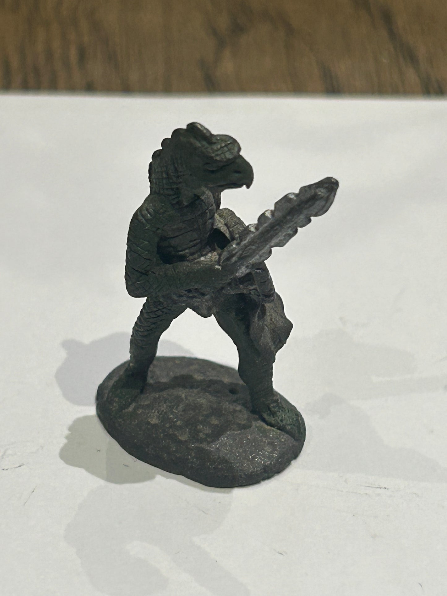 BEAKED DRAGONEWT Metal Pre-Slotta Runequest Dragonewts Army Citadel 1980s E1e