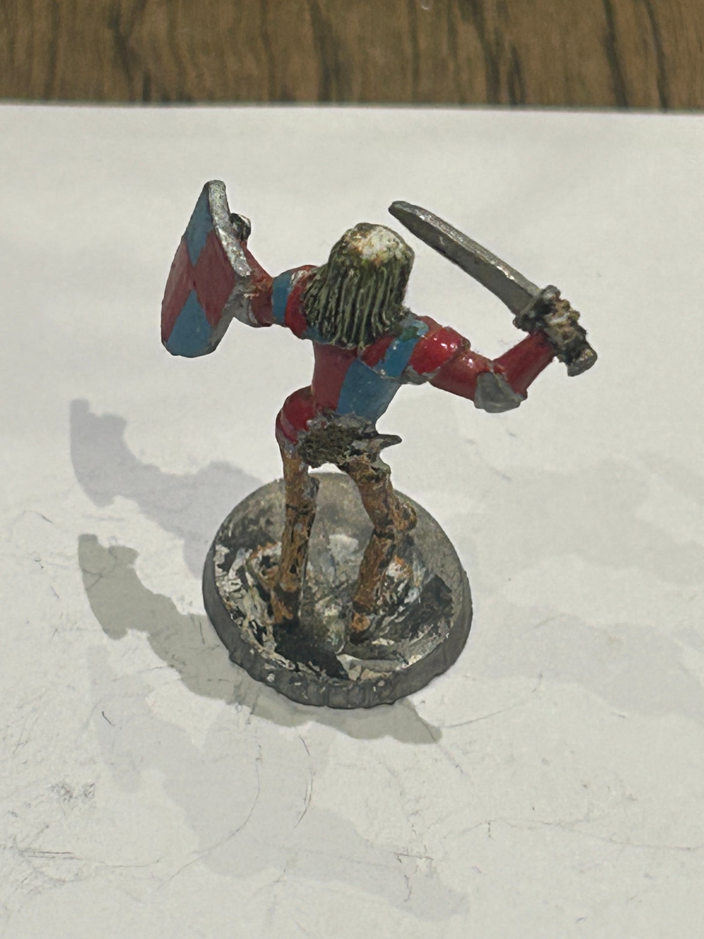 Undead Skeleton warrior with sword and shield - Ral Partha - Metal - D&D