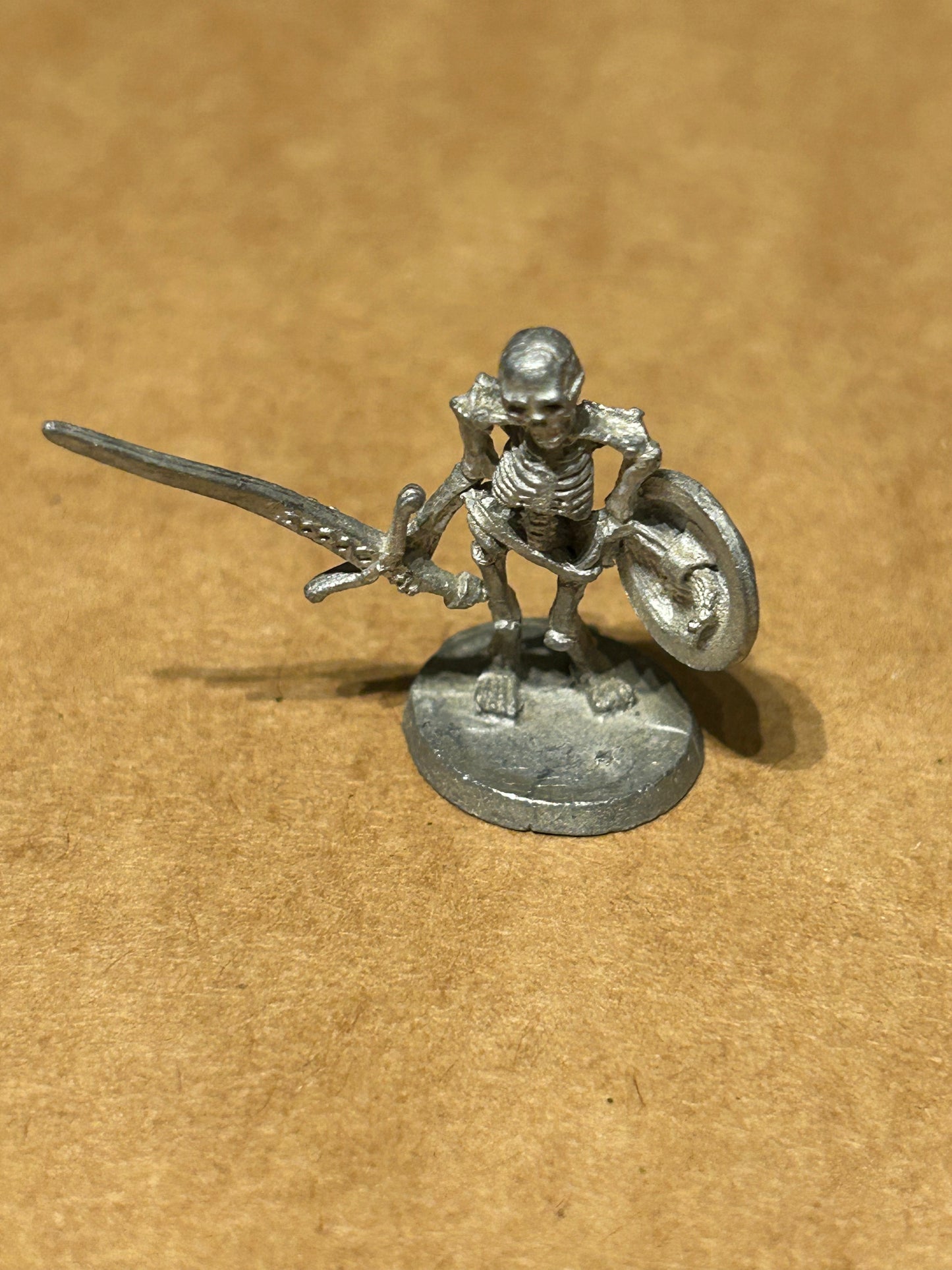 Undead Skeleton warrior with sword and shield - Ral Partha - Metal - D&D