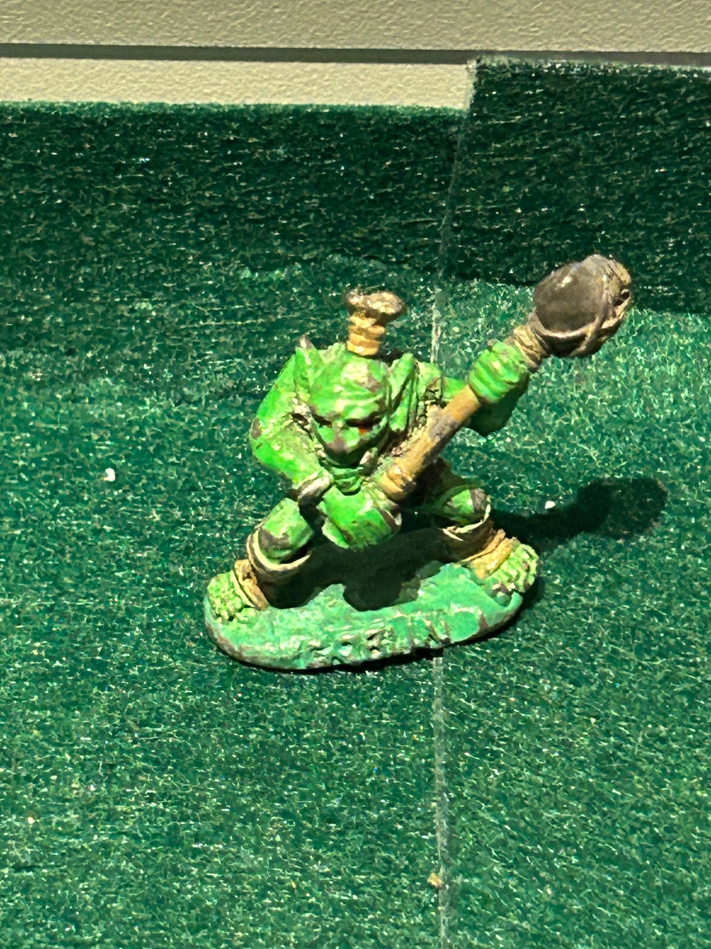 Citadel C13 2C-07 Night Goblin Stone Axe 1980s Metal Miniature Pre Slotta AD&D  warhammer fantasy