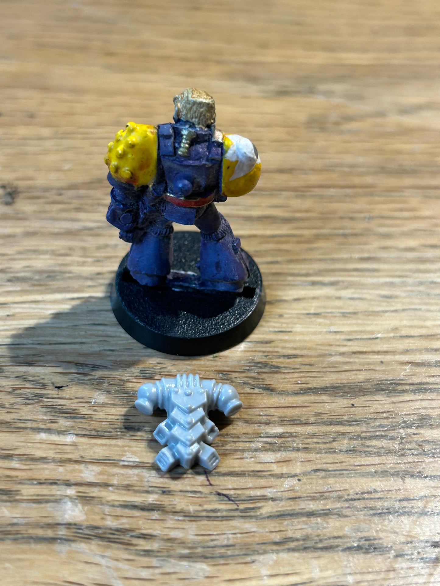 RT01 Sgt. Burgess with Bionic Eye Space Marines Rogue Trader Citadel Metal 40k