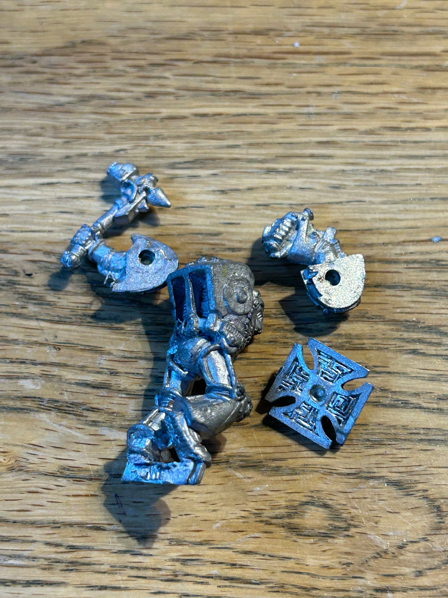 Metal Space Marine Terminator close combat Thunder Hammer Shield 40k OOP