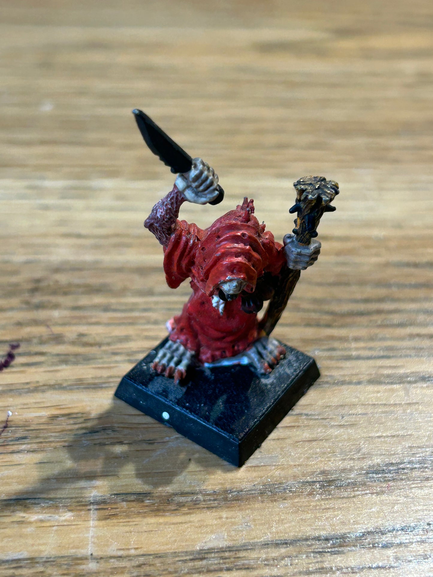 Skaven Spyne Blightmaster Plague Monk Staff Dagger Ratmen C47 warhammer fantasy old world