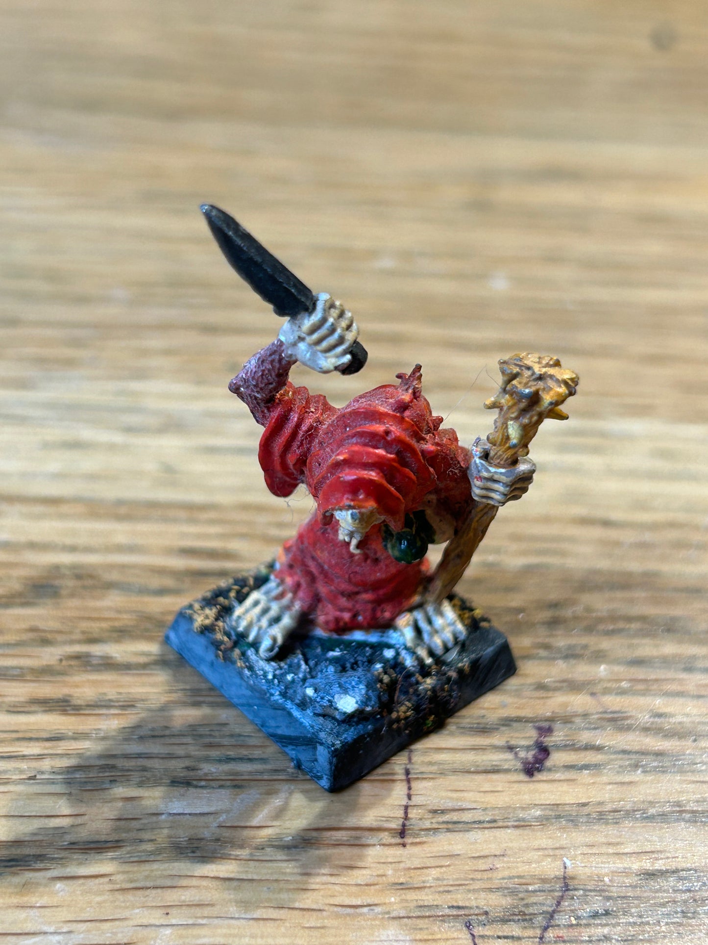 Skaven Spyne Blightmaster Plague Monk Staff Dagger Ratmen C47 warhammer fantasy old world