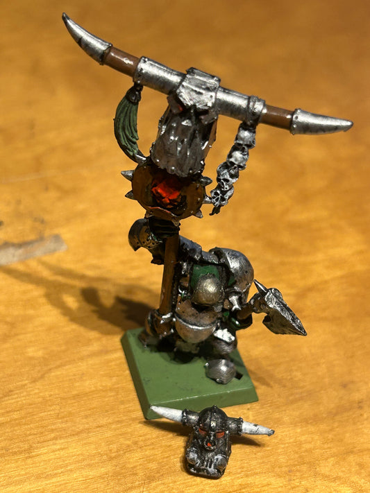 Warhammer fantasy metal black orc standard bearer