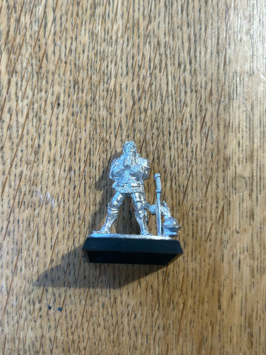 Grenadier miniatures knight getting ready for battle historical or would make a good bretonnian proxy