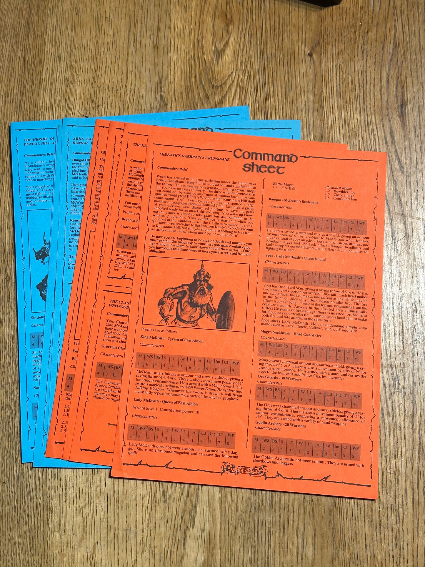 The Tragedy Of Mcdeath Warhammer Scenario Pack Games Workshop (complete but no badge)