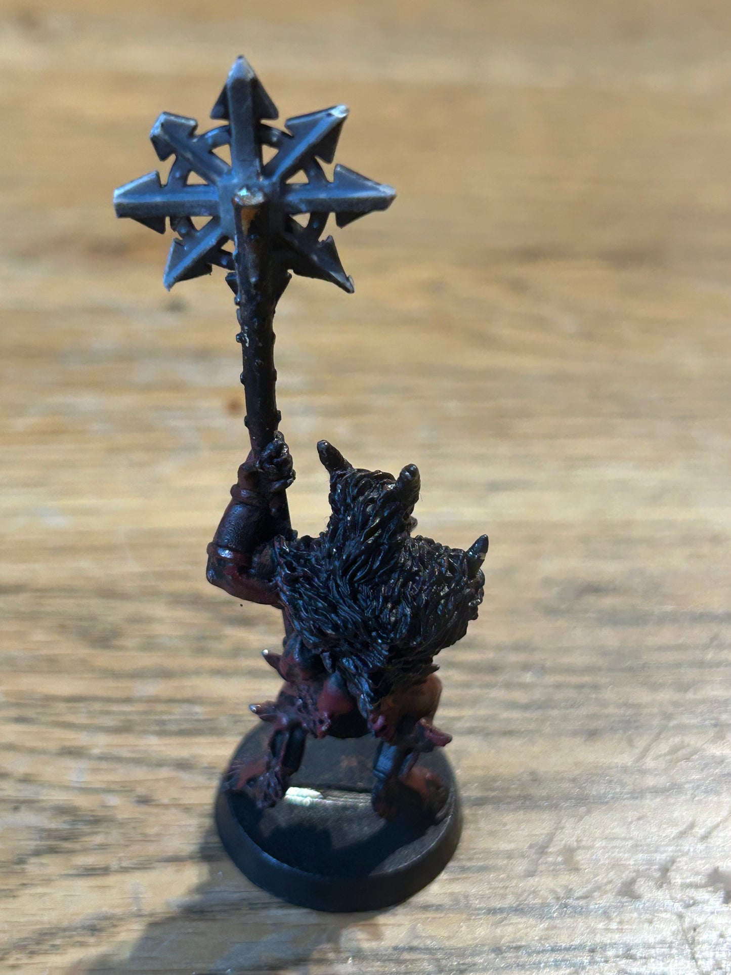 Warhammer 40k, Chaos Bloodletter Daemon, Khorne Standard Bearer, Metal