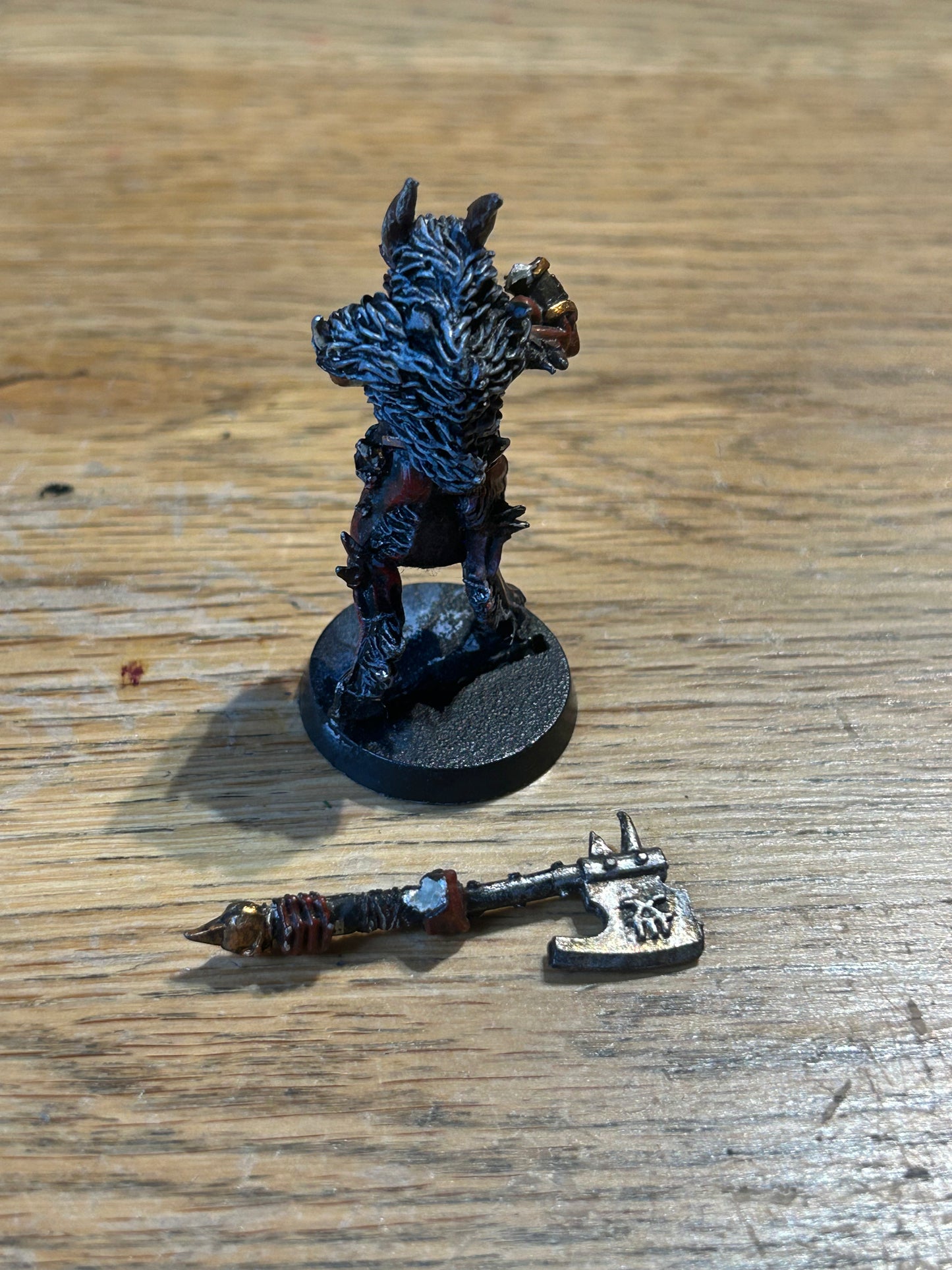 Warhammer 40k, Chaos Bloodletter Daemon, khorne, Metal