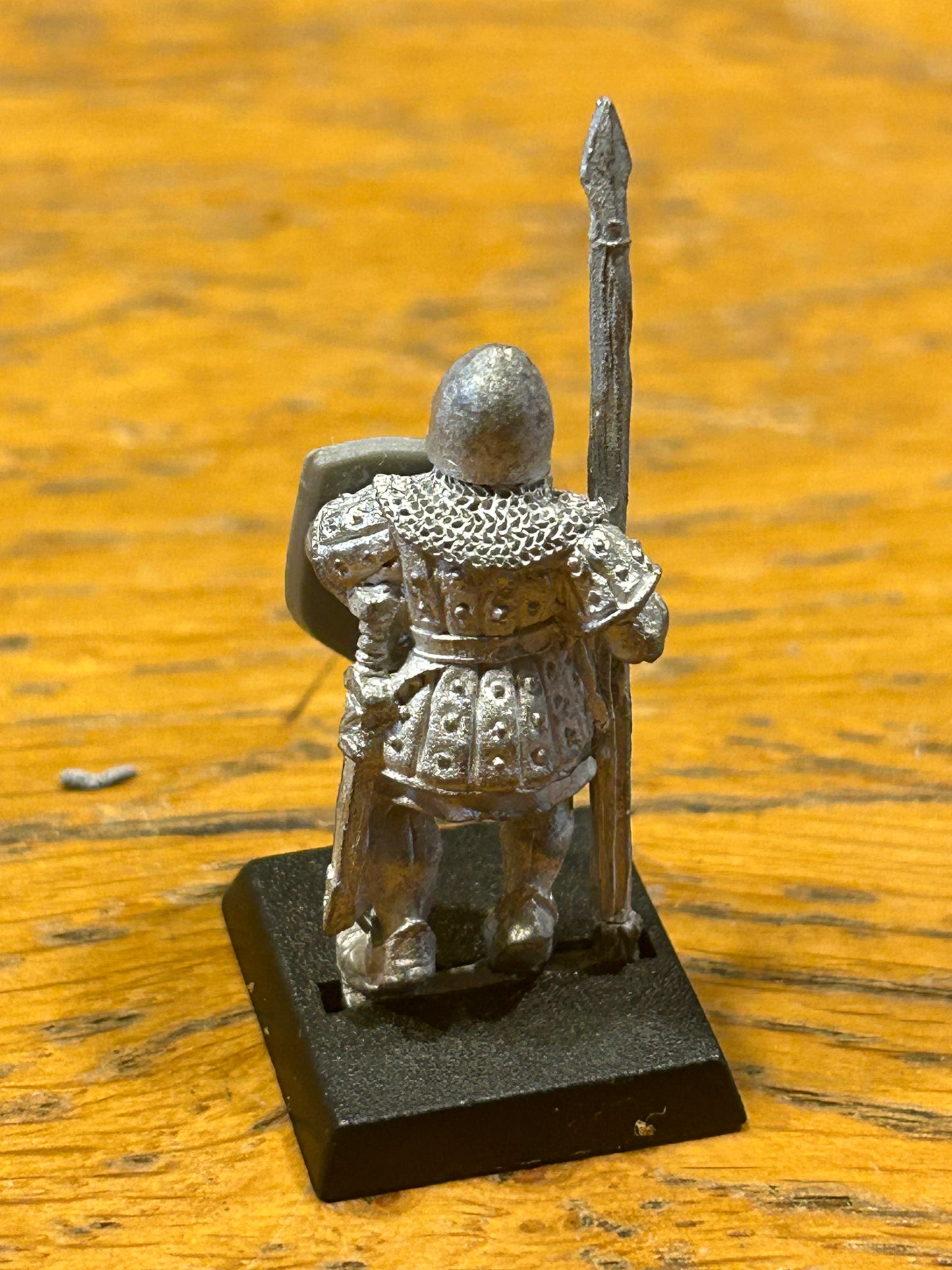Warhammer Fantasy Old World Bretonnian man at arms spearman metal