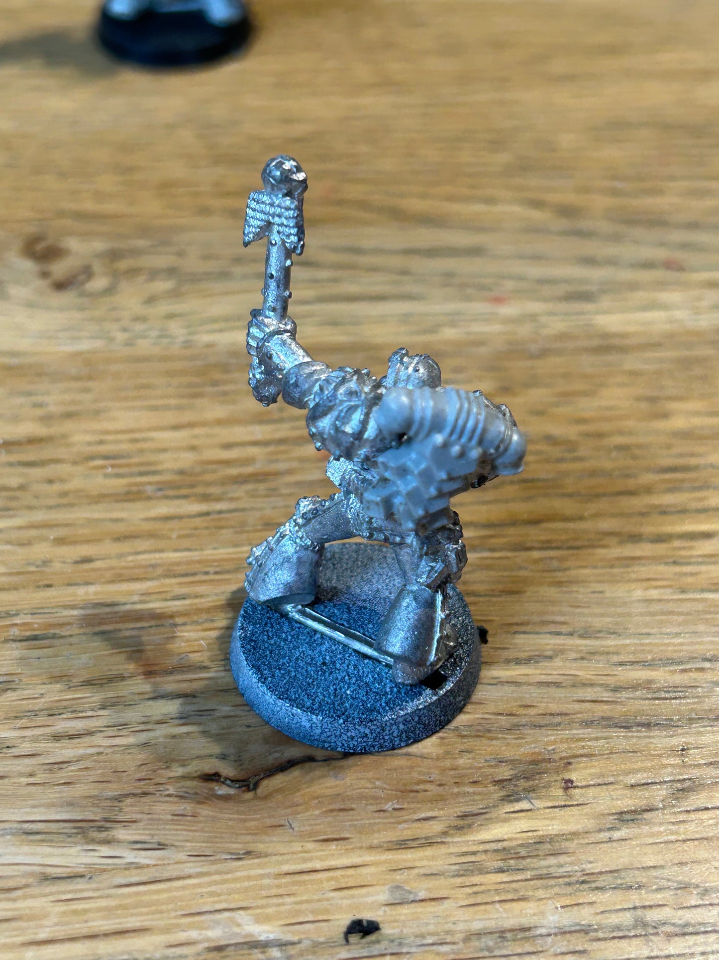 WH40K 1988 Metal Rogue Trader 4106 Space Marine Chaplain With Crozius Arcanum