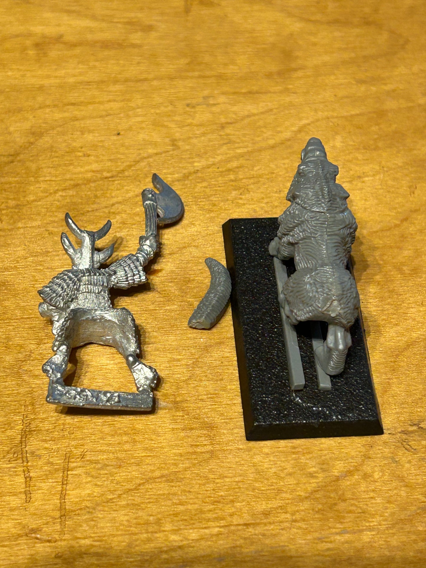 Warhammer Fantasy Chaos Dwarf Hobgoblin Wolf Rider Big Boss/Champion Rare OOP