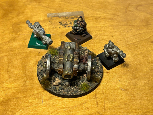 Warhammer Fantasy Old World Dwarf Cannon metal