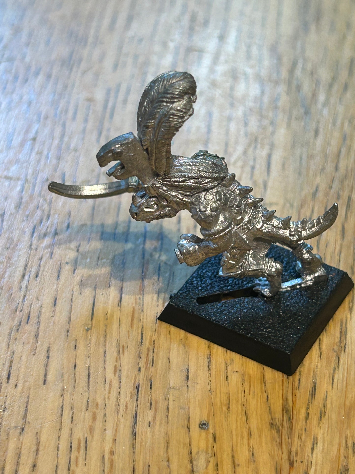 SAURUS CHAMPION COMMAND LIZARDMEN WARHAMMER fantasy OLD WORLD FANTASY OOP