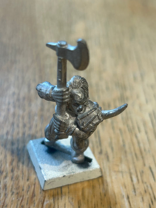 Vintage 1997 Games Workshop Warhammer Chaos Marauder Double Handed Axe