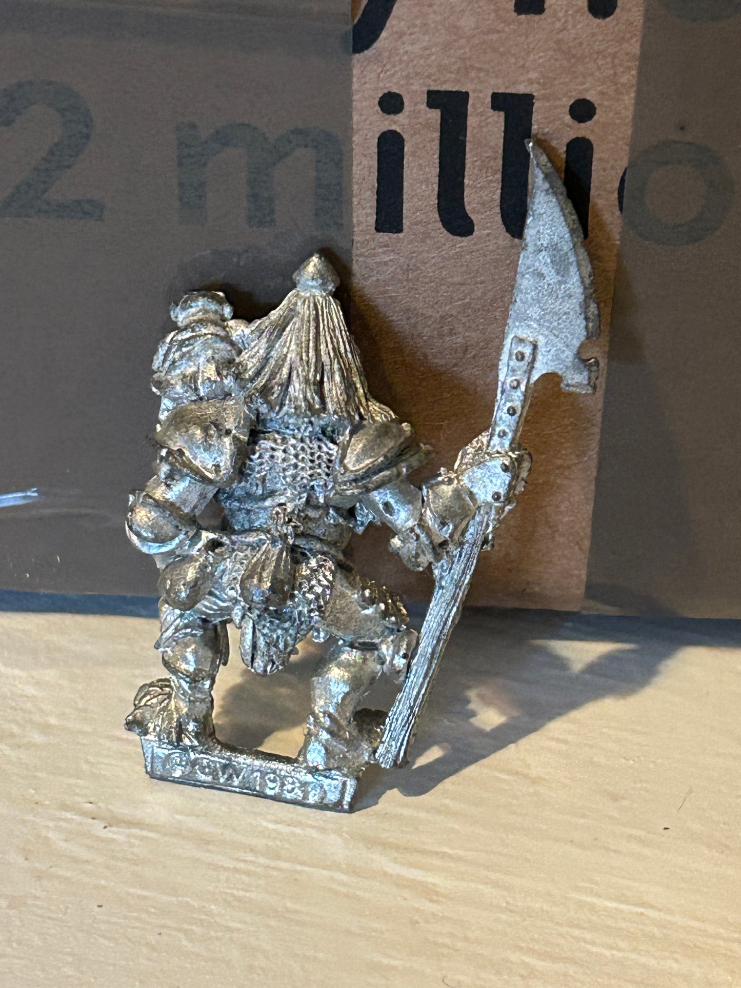 Warhammer Fantasy Warriors of Chaos Champion of Nurgle with halberd