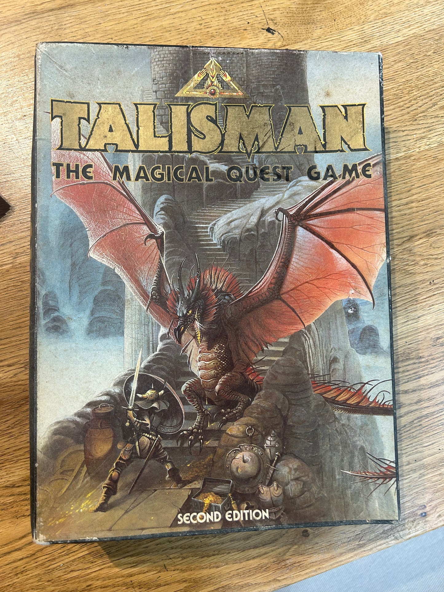 Talisman second edition (near complete but missing rules and two out of 40 blue tokens) come with 14 extra character cards and info sheets, 36 extra adventure cards and 6 extra spell cards all shown in the last few photos