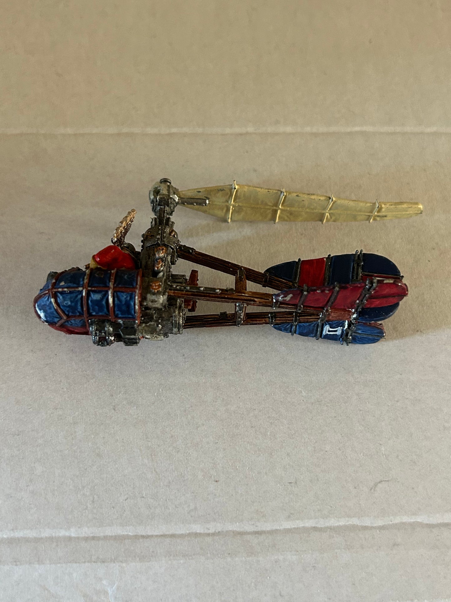 Warhammer fantasy The Old World Dwarf Dwarves Gyrocopter Metal incomplete (missing two propellers and the gun)